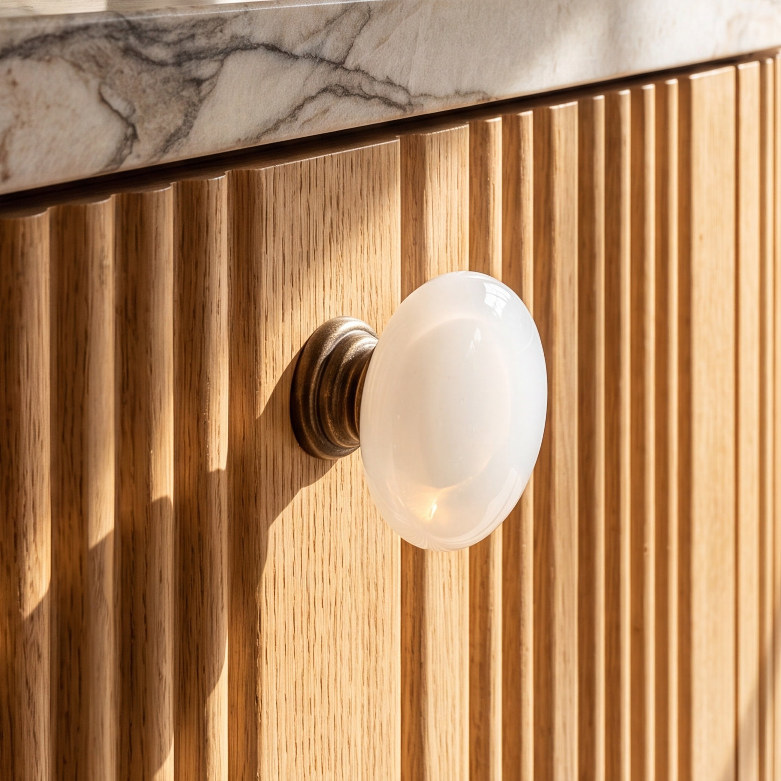 Cirrus 1.25" Mushroom Cabinet Knob, Oil Rubbed Bronze