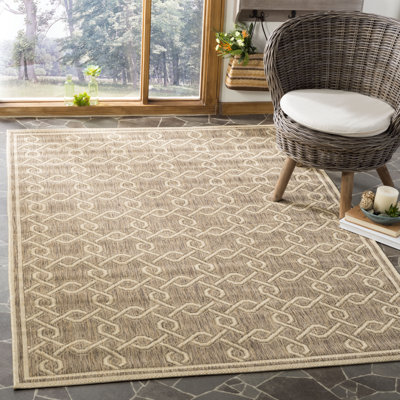 Tapis d'intérieur / extérieur à motif géométrique Joliet Performance