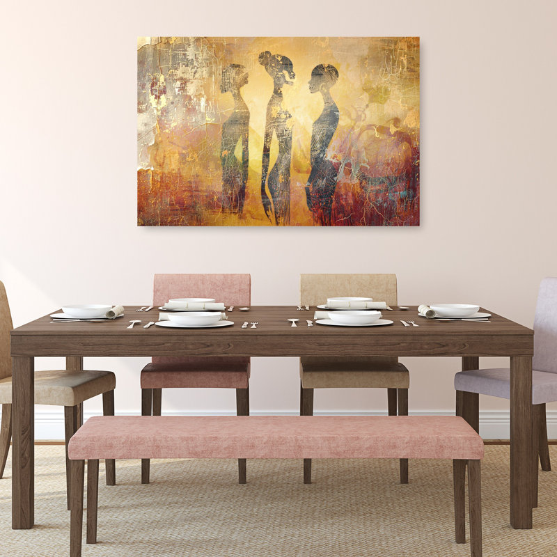 Art mural antique rustique antique, 32" H x 48" W