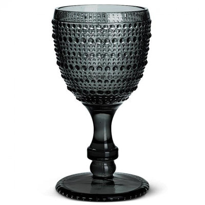 Pebble Finish Stemmed Wine Goblet
