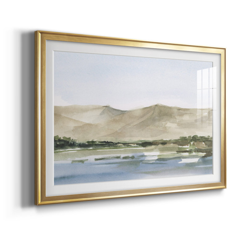 " Desert Mountains ", Gold, 42.5" W x 30.5" H