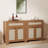 34" Sideboard Buffet Cabinet with Storage, Wooden Credenza Storage Cabinet with Adjustable Shelves-1387576335
