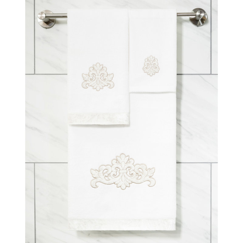 Ensemble de serviettes 3 pièces , Blanc