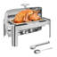 Ensemble de buffet à vaisselle 9QT, serveur à roulettes en acier inoxydable, chauffe-plats pour la restauration