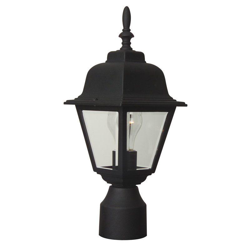 Lampadaire en fonte d'aluminium 6 po, Noir mat