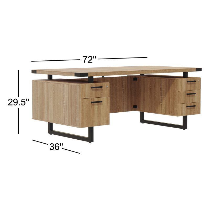 Mirella Executive Desk, Sand Dune