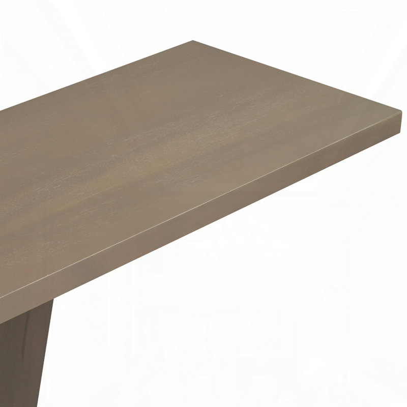 Console Mirod avec placage en bois naturel, Taupe