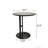 19.7" Gray Side Table,Stainless Steel Frame End Table,Multifunctional Living Space Accent Table
