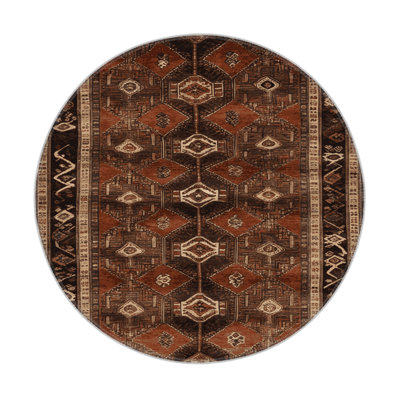 Tapis turc intérieur et extérieur brun