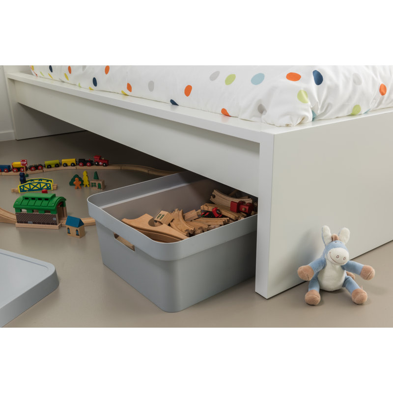 Set Of 3 Infinity Boxes With Lids, Light Grey, 30 L