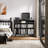 Meher 45" W Vinyl Record Storage Cabinet with Charging Station, Adjustable Open Shelves-339907862