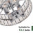 Jashaun 4-light Crystal Flush Mount Ceiling Light-228009459