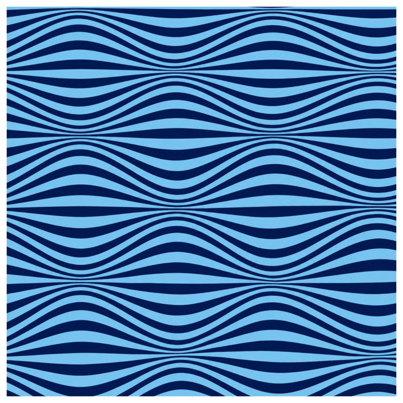 Édredon Wavy Blue Lines, Twin