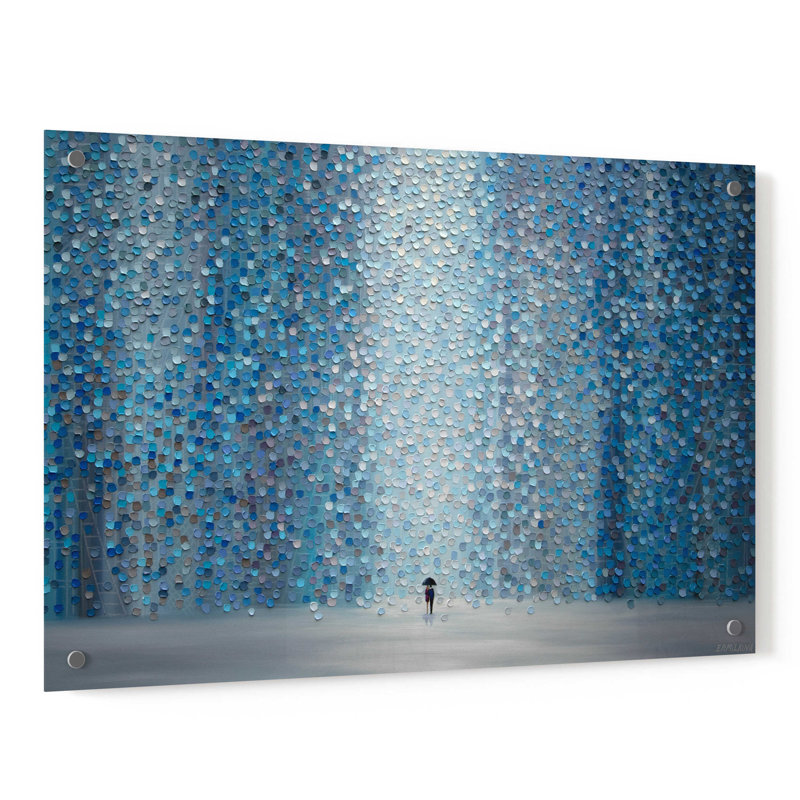 «Blue Rain» par - Impression sans cadre, H 24 po x l 36 po x P 0,2 po