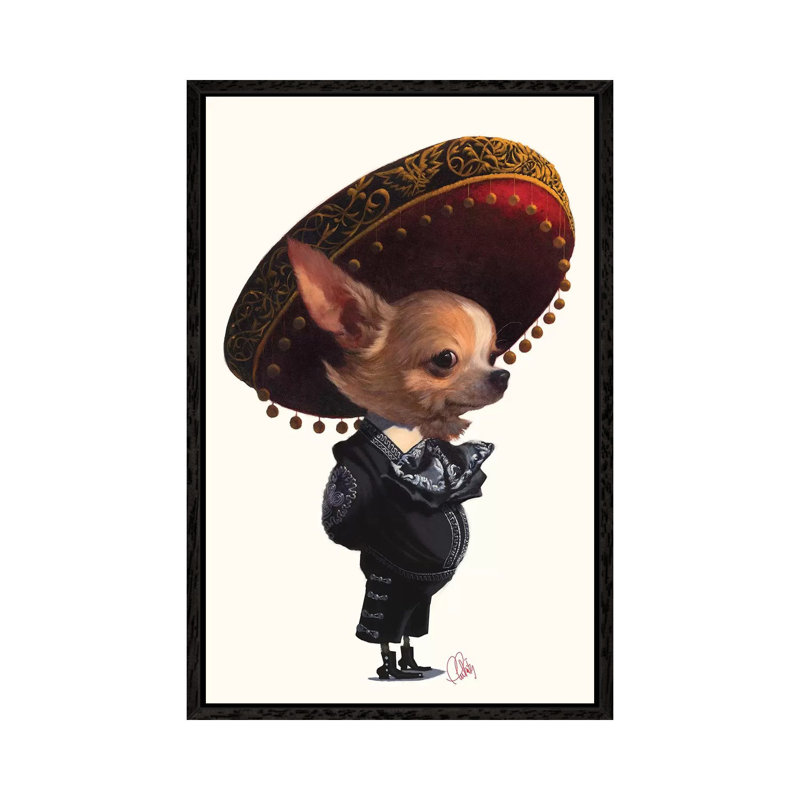 Senorita by Thomas Fluharty - Print on Canvas, Black Floater Framed, 66.04cm H x 45.72cm W x 3.81cm D