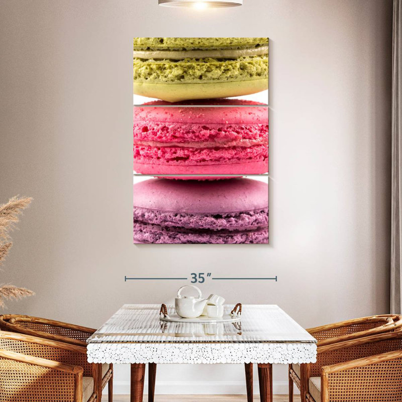 Yarlin Three Macarons, 32" H x 20" W