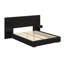 Grand lit plateforme tapissier grand avec lumières DEL circulaires-133225663-133225664