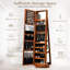 Armoire à bijoux verrouillable 360 ° 2-en-1 avec miroir pleine grandeur-2054642690