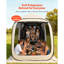 Screen House Tent, 6 x 6 ft, 4-6 Person Pop Up SUV Tailgate Tent, Portable Screened in Canopy with Carry Bag, Netting Sides, for Car Camping, Garden, Patio, Backyard, Outdoor Activities, Beige