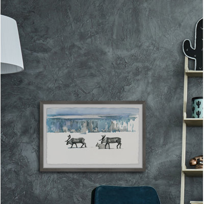 Caribou Trek - Single Picture Frame Painting