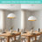 15.75" Adjustable White Dome Pendant Light-988963751