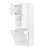 Tall Storage Cabinet With Adjustable Shelves, Large Flip-Out Basket & Enclosed Cabinets – Perfect For Bathroom, Living Room, Or Office, MDF Material With Aluminum Alloy Handles-2128870908