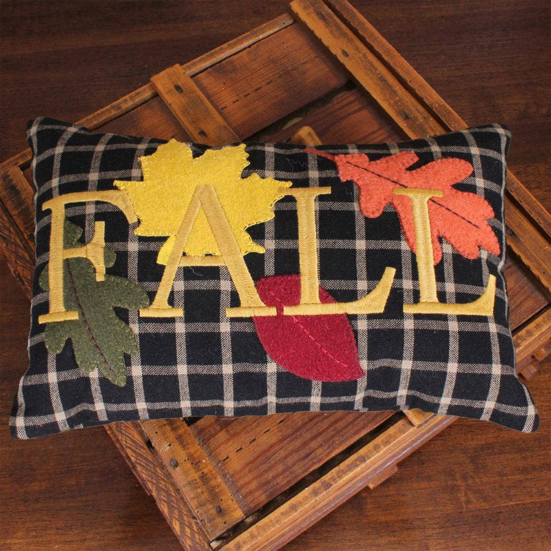 F Fall 12X8 Pillow
