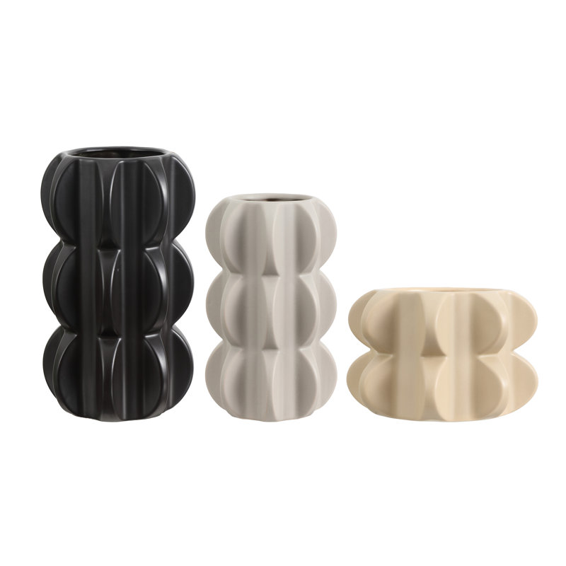Ensemble de 3 vases en céramique Felix