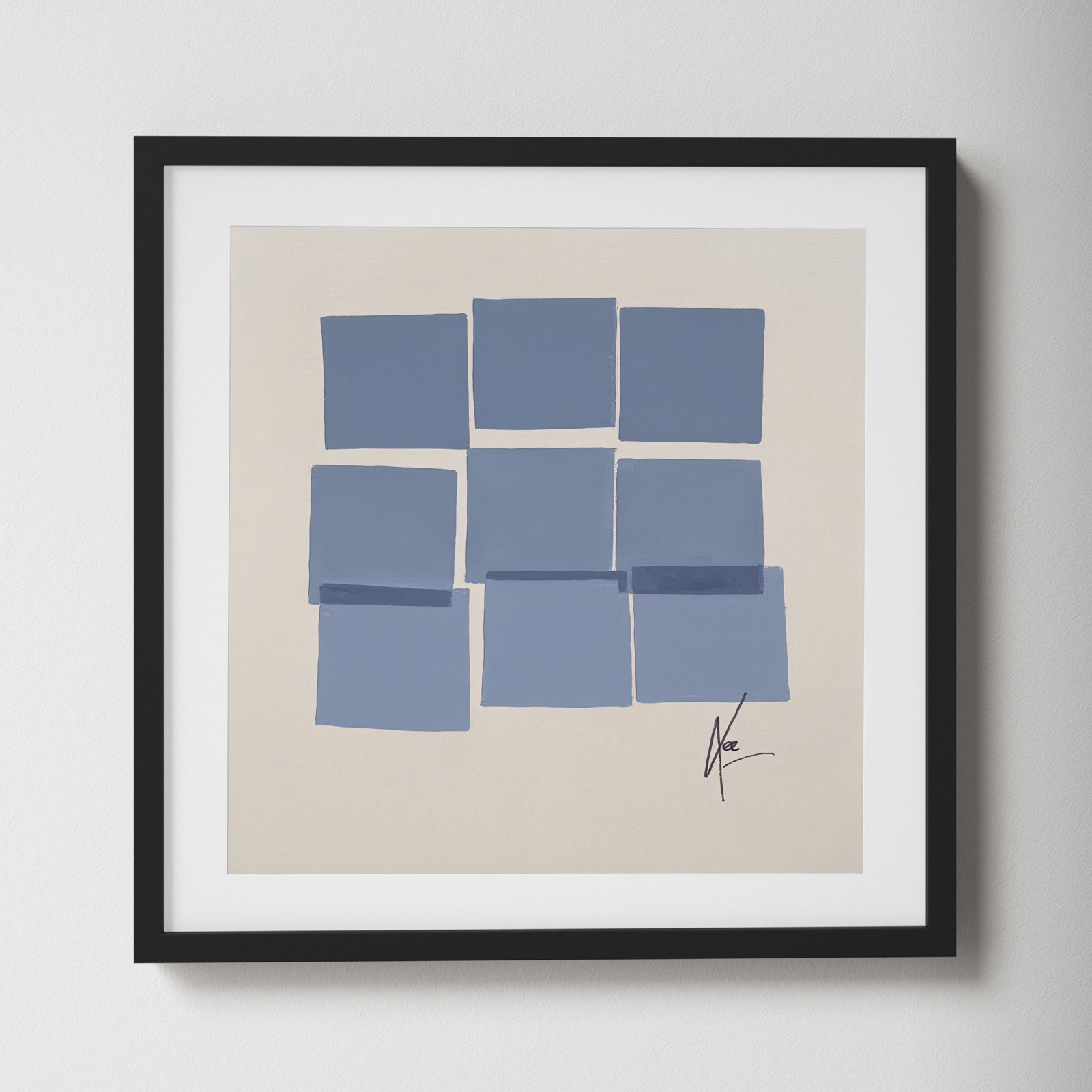 Reflection 1 by Lee Lessem, Black, 16" H x 16" W x 1.25" D
