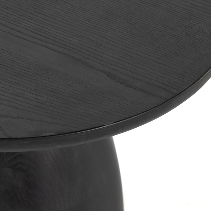 Merla End Table, Black Wash Ash Veneer, 17.75" H x 21.75" W x 21.75" D