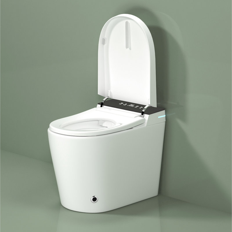Toilette bidet - Fonction automatique, siège chauffant, séchage à l'air chaud, chasse d'eau compacte et moderne, sécheuse, baignoire