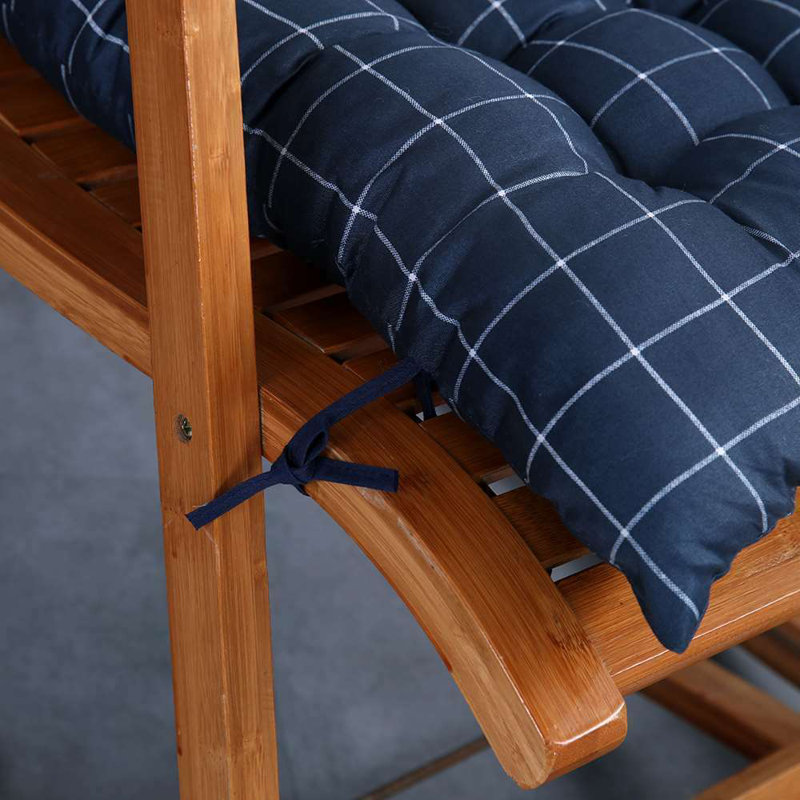 61 po x 19 po Coussin de chaise longue pour terrasse et coussin moelleux, Plaid, Bleu