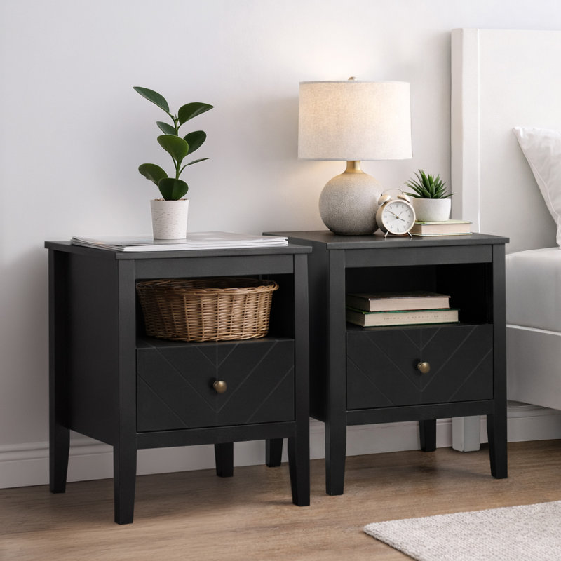 45 cm W Bedside Table
