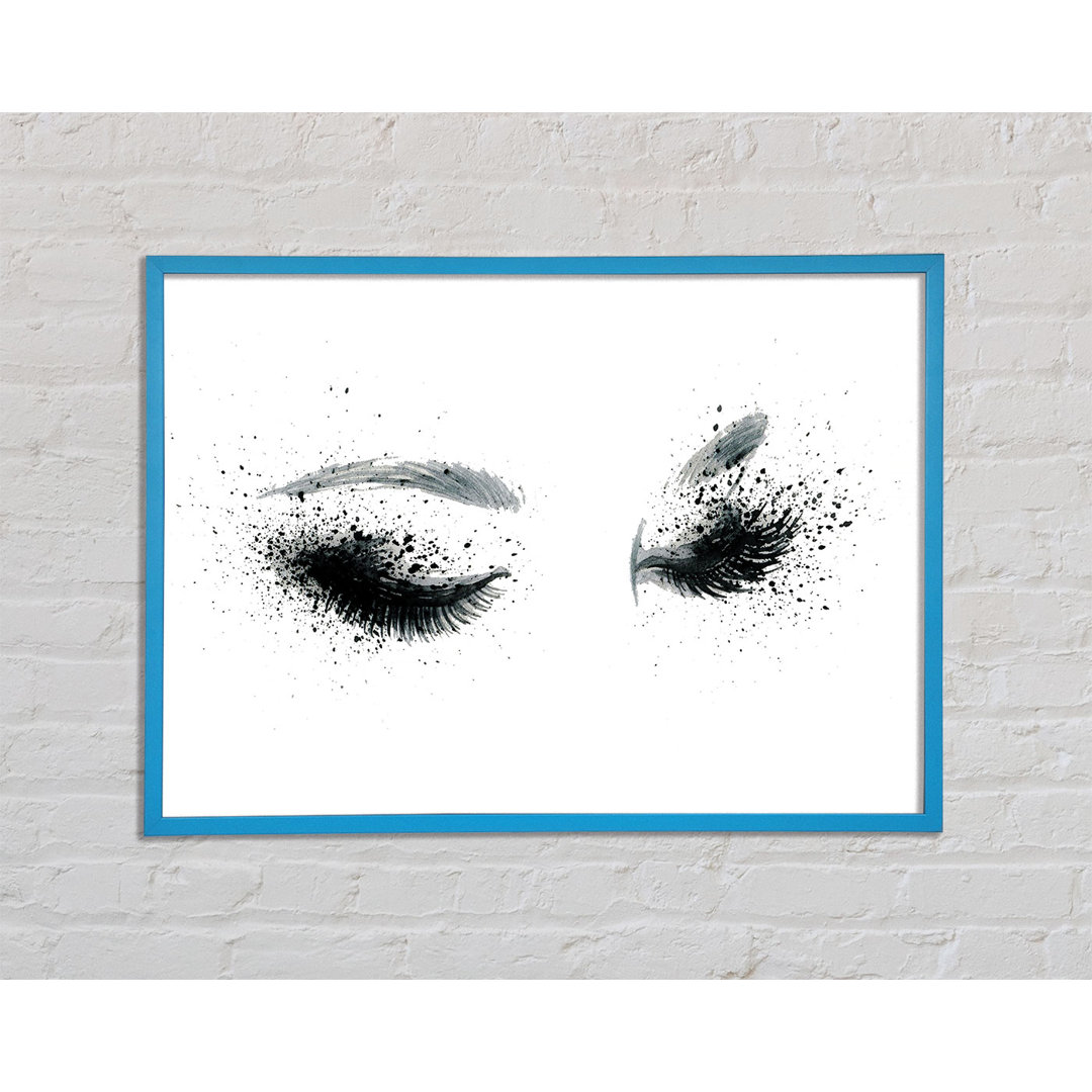 Eyes That Flutter - Einzelne Bilderrahmen Kunstdrucke