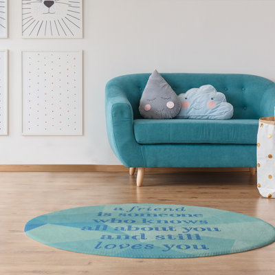 Tapis en poly-chenille en poly-gemme love
