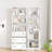 70.9'' H Book Cabinet Storage Bookcase Set-405127907