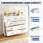 47.2" Wide Metal Dresser Chest with 9 Drawers, Modern Steel Chest with Anti-Tip Hardware.-743731107