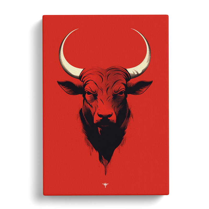 Taurus Zodiac Minimalism - No Frame Print, 76cm H x 50cm W x 3cm D