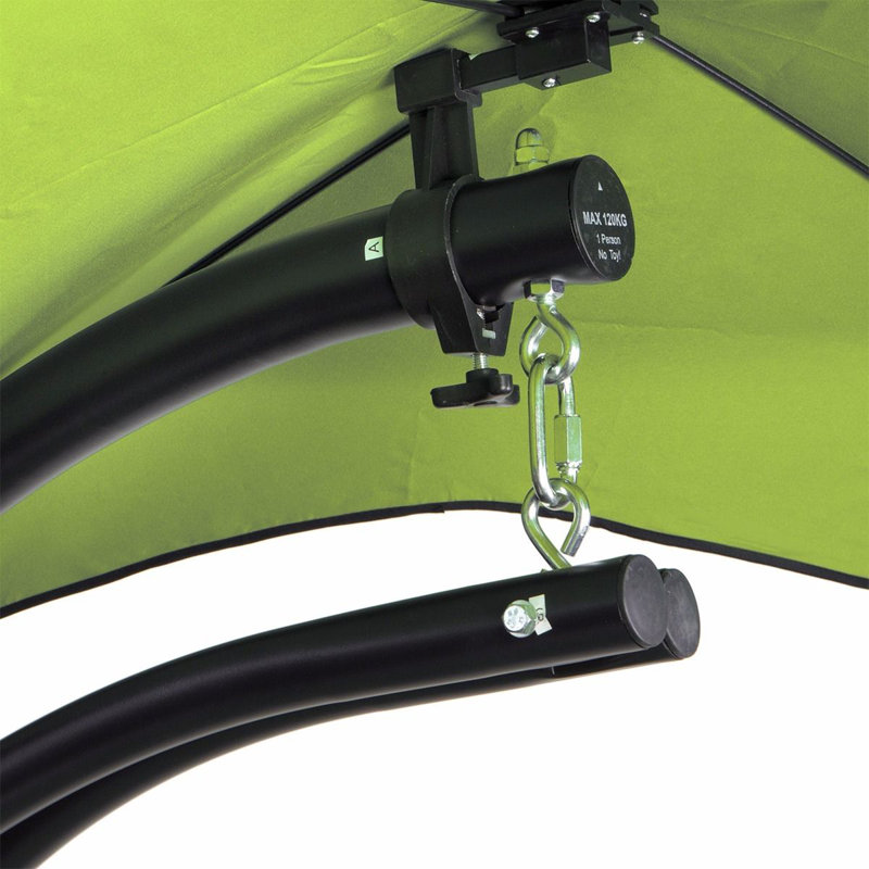 Chaise longue suspendue avec support Nagina, Herbe (vert)