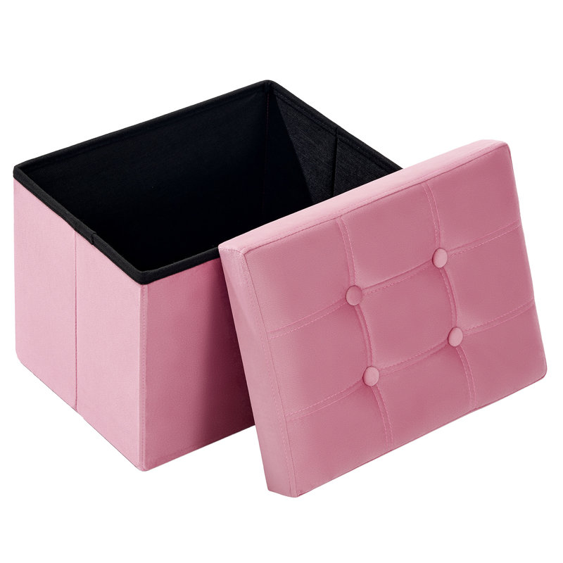 Repose-pieds pliant avec repose-pieds en velours , Rose