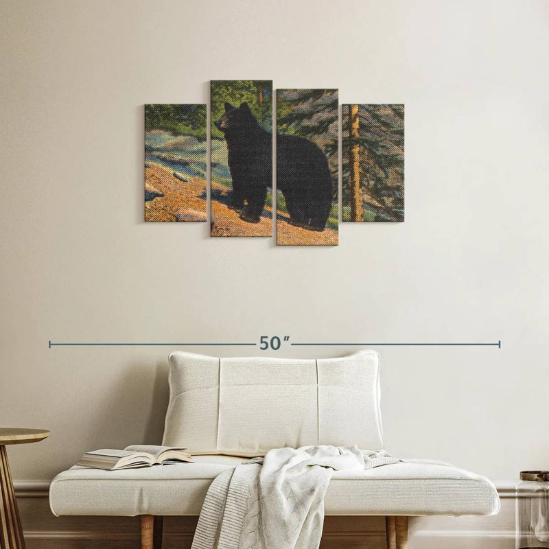 Brampt Black Bear, 22" H x 36" W