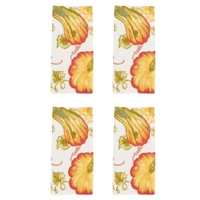 Pumpkin Design Table Napkins