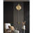 34.65" Golden Metal Wall Clocks