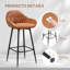 Tabouret de bar en similicuir avec repose-pieds-1900270394