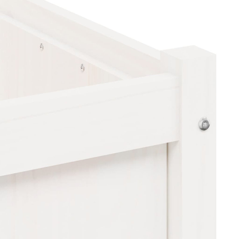 Wooden Kogut Flower Box, 27.6" H X 35.4" W X 19.7" D, White, 1