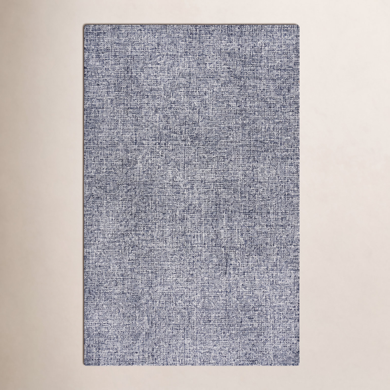 Britley Black White Hand-Tufted Wool Rug, Rectangle 10' x 14'