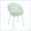 Chaise de salle à manger en plastique à motif de losanges perforés (ensemble de 2)
