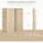 4 Panel Pegboard Display Room Divider