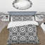 Ensemble de housse de couette gris anthracite Mid-Century-109155796