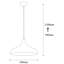 Luminaire suspendu conique à 1 lumière Poar